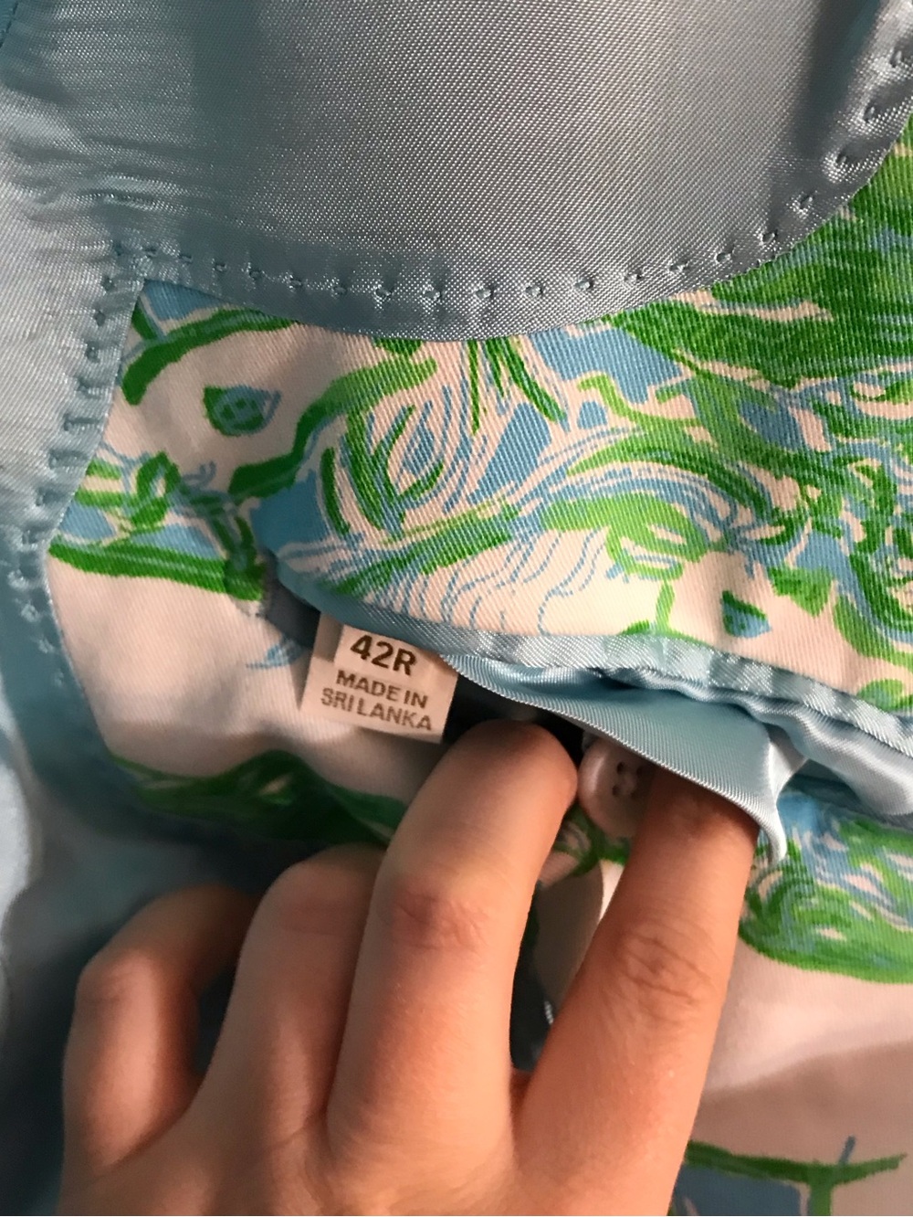 Lilly Pulitzer Men's Stuff Flagler Blazer size 42R in Capri Blue Galloping Gals - Picture 9 of 9